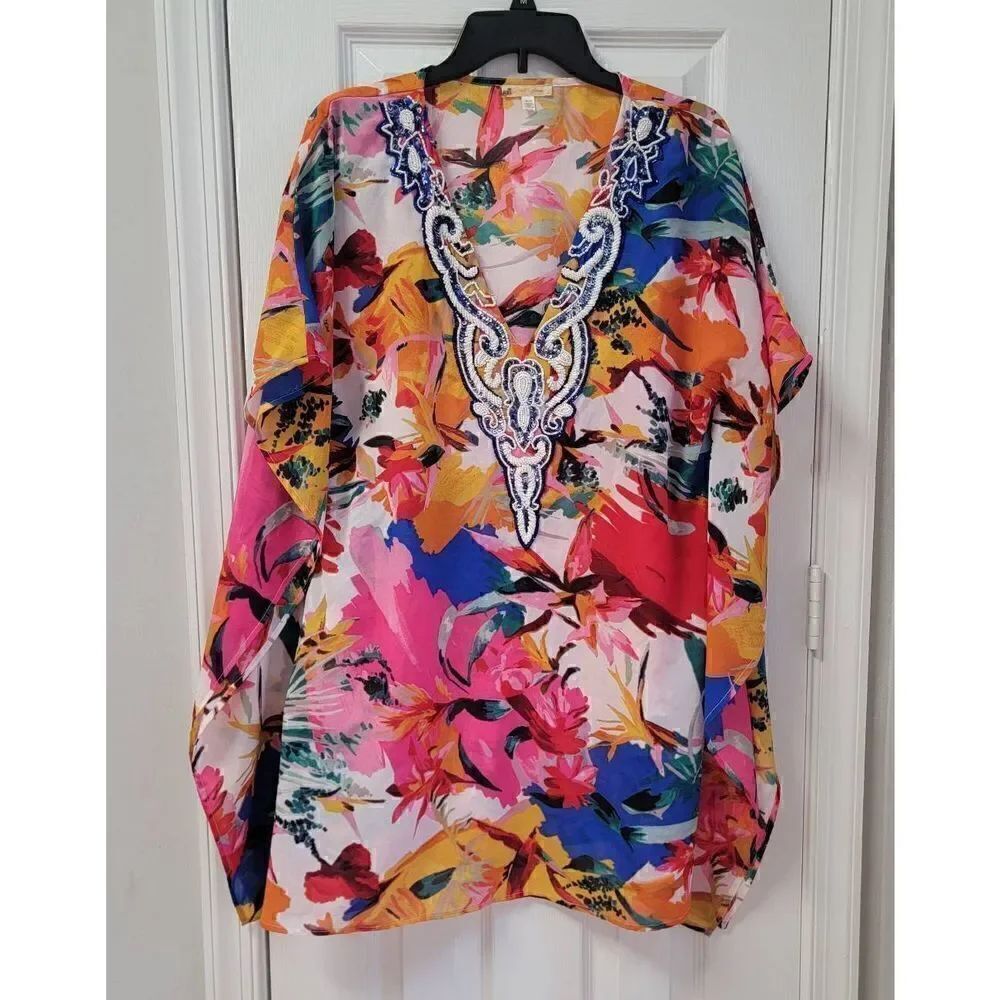 Rise & Bloom Caftan Muti-Colors Kimono S